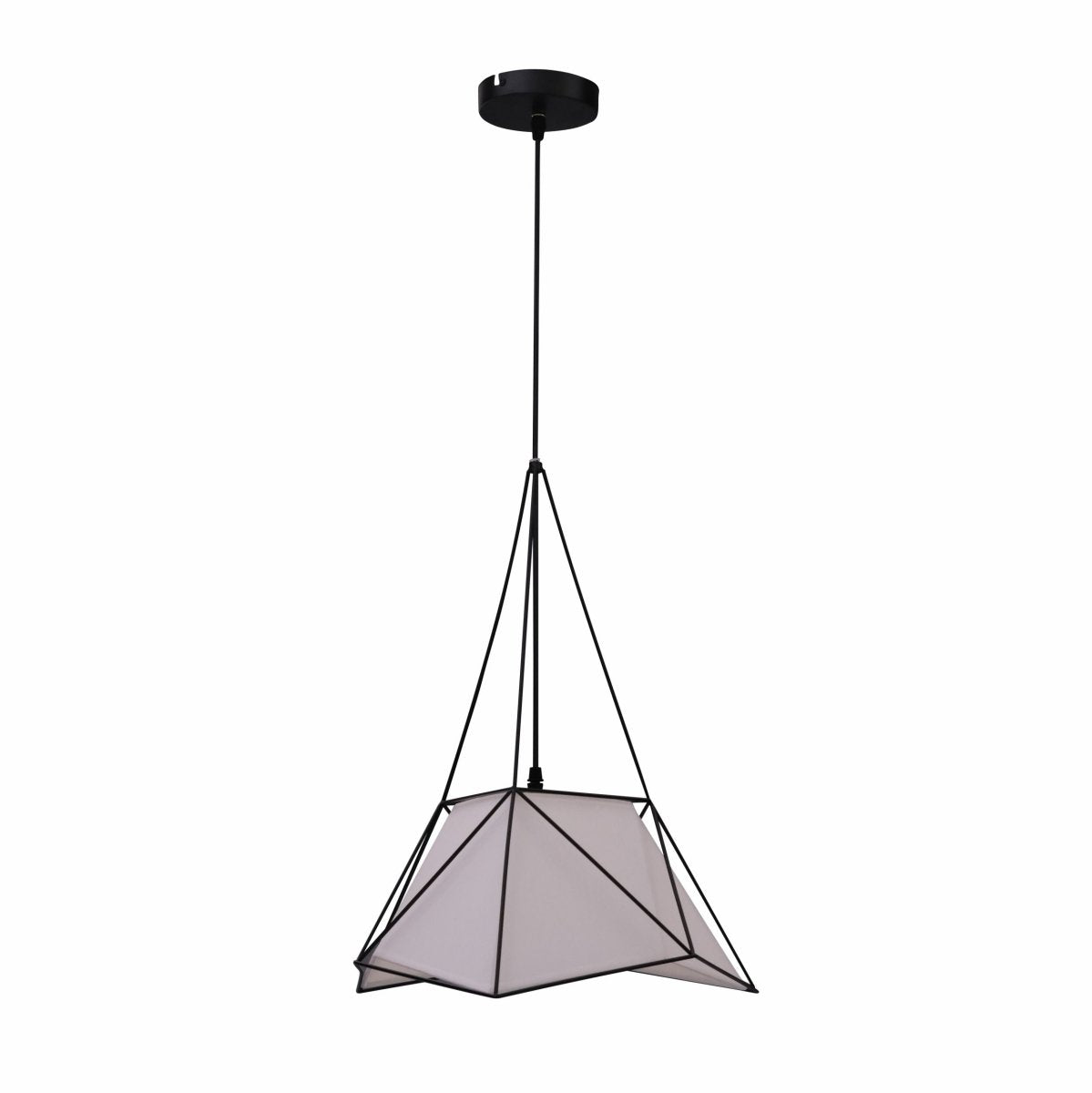 Main image of Murcielago White Metal Pendant Light with E27 Fitting | TEKLED 159-17382