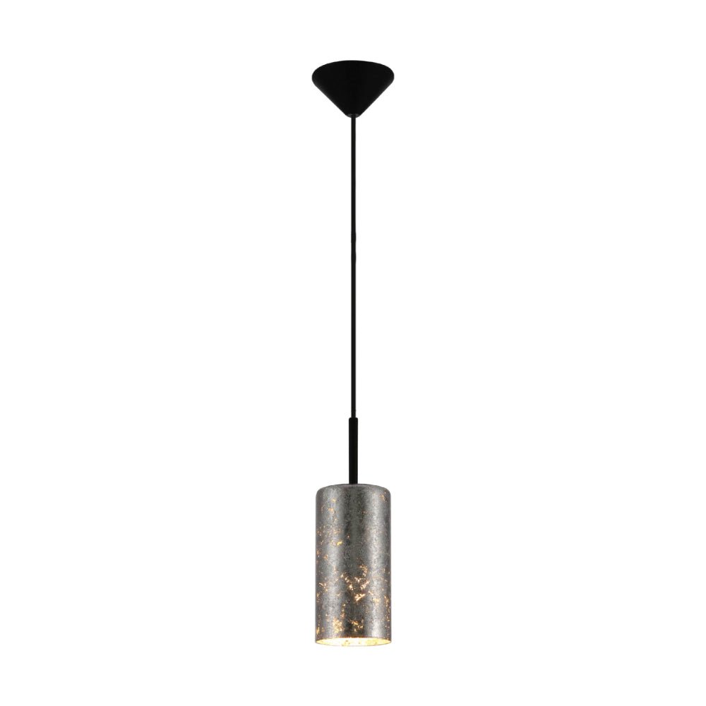 Nebula Copper-Silver-Gold Cylinder Glass Pendant Ceiling Light E27 Fitting