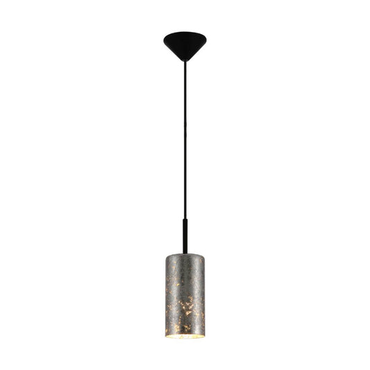 Nebula Copper-Silver-Gold Cylinder Glass Pendant Ceiling Light E27 Fitting