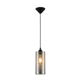 Main image of Sieve Chrome Cylinder Metal Pendant Ceiling Light D110 with E27 Fitting | TEKLED 158-19782