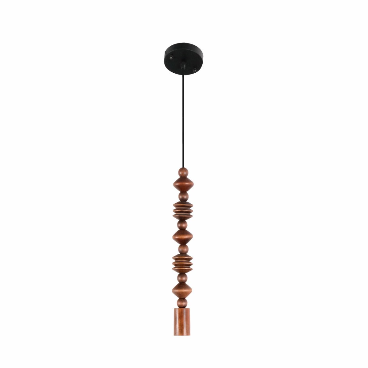 Main image of Stone Balance 3 Wood Stack Pendant Ceiling Light with E27 | TEKLED 150-17898