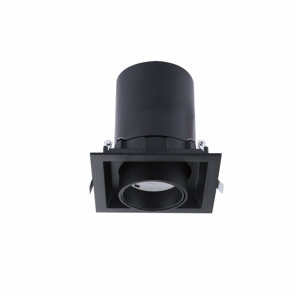 Main image of Telescopic Swivel Adjustable In-Out LED Downlight 10W Cool White 4000K Black | TEKLED 165-03940