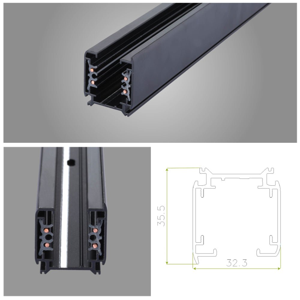 Track for 5 Conductor Tracklight adaptors