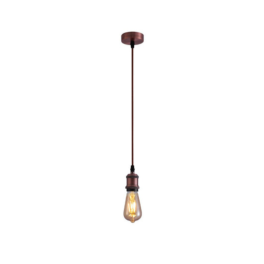 Main image of Vintage Industrial Retro Basic Pendant Ceiling Light E27 Antique Red Bronze Gold Nickel   | TEKLED 150-19008