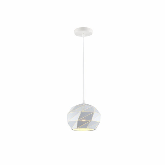 Origami Metal Laser Cut Globe Pendant Ceiling Light E27 Fitting