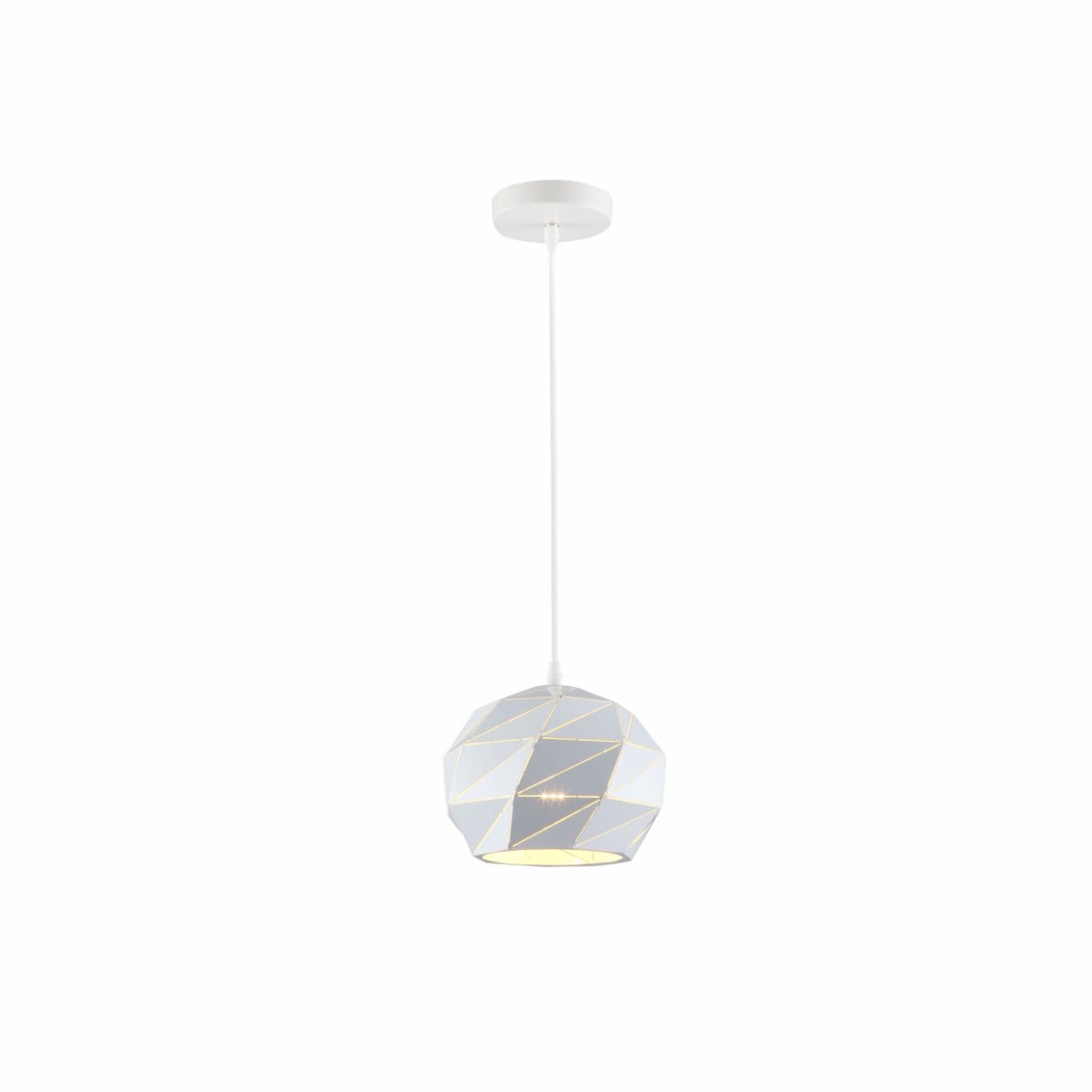 Origami Metal Laser Cut Globe Pendant Ceiling Light E27 Fitting
