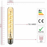 BULB LED T30 4W E27 2400K 240LM 85-265V 185MM