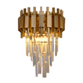 Main image of Metropolitan Square Beam Design 3 Tiered Crystal Wall Sconce Light | TEKLED 151-19916