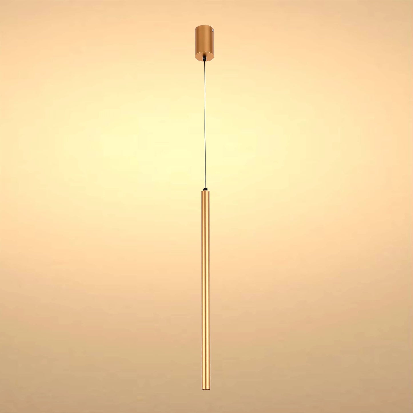 Slim Cylindrical Pendant Light - 5W, 4000K Cool White, IP20