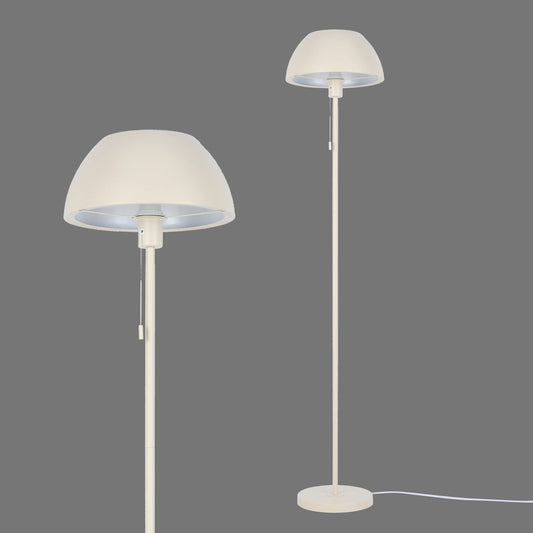Modern Dome Floor Lamp E27 Fitting, 1440mm Height, Pull Cord Switch