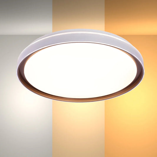 Modern Flush Mount Ceiling Light with Triple Light Diffusion