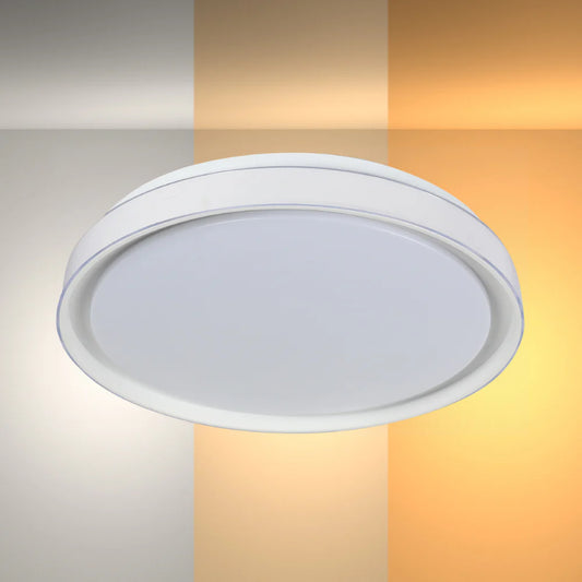 Modern Flush Mount Ceiling Light with Triple Light Diffusion