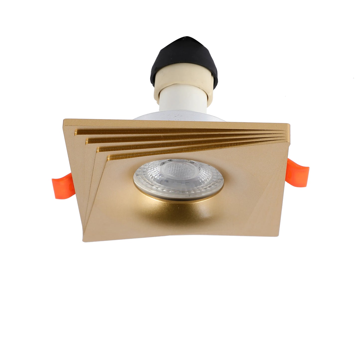 Square Recessed GU10 Downlight - 94mm, Dimmable, Aluminium Frame