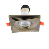 Square Recessed GU10 Downlight - 94mm, Dimmable, Aluminium Frame