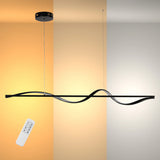 Modern Sleek Infinity Wave LED Pendant Light