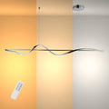Modern Sleek Infinity Wave LED Pendant Light