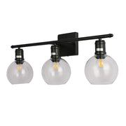 Main image of Modern-Vintage Wall Light with Clear Globes | TEKLED 151-19552