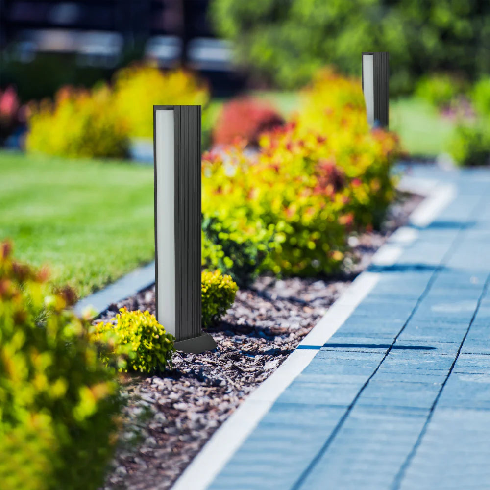 Monolith LED Outdoor Pathway Bollard Lawn Light 20W 4000K