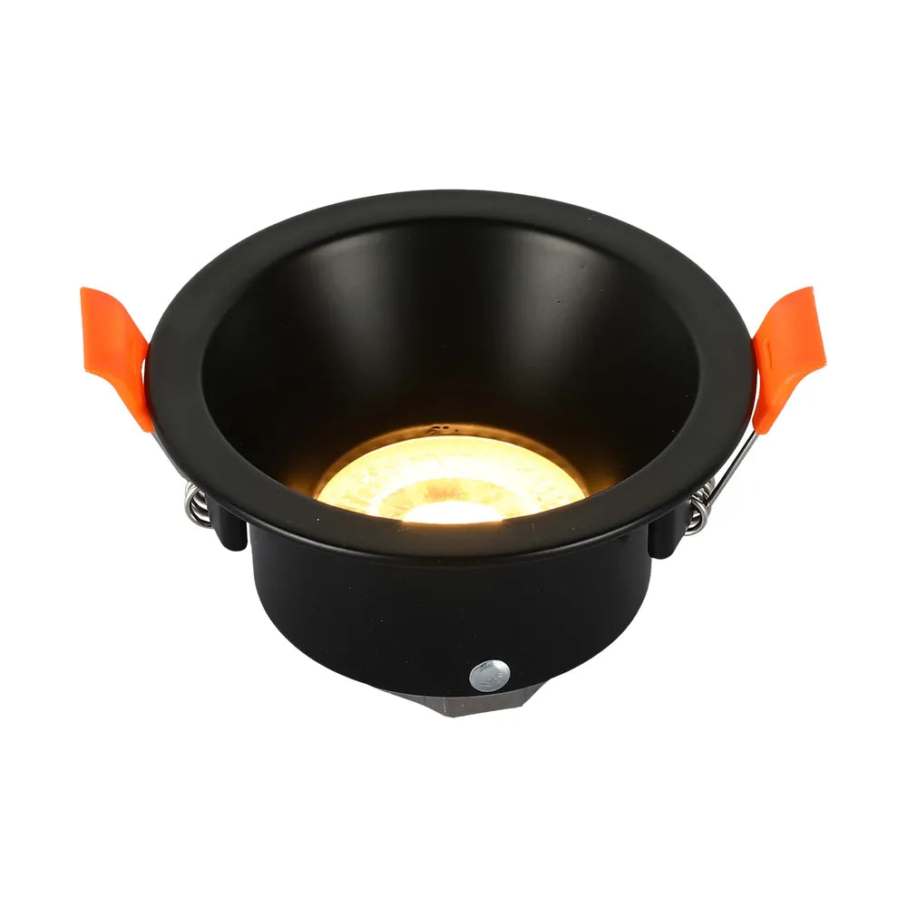 GU10 Downlight Fixture TEKLED Nebula Low-Glare Fixed Recessed GU10 Downlight-Black-143-03996