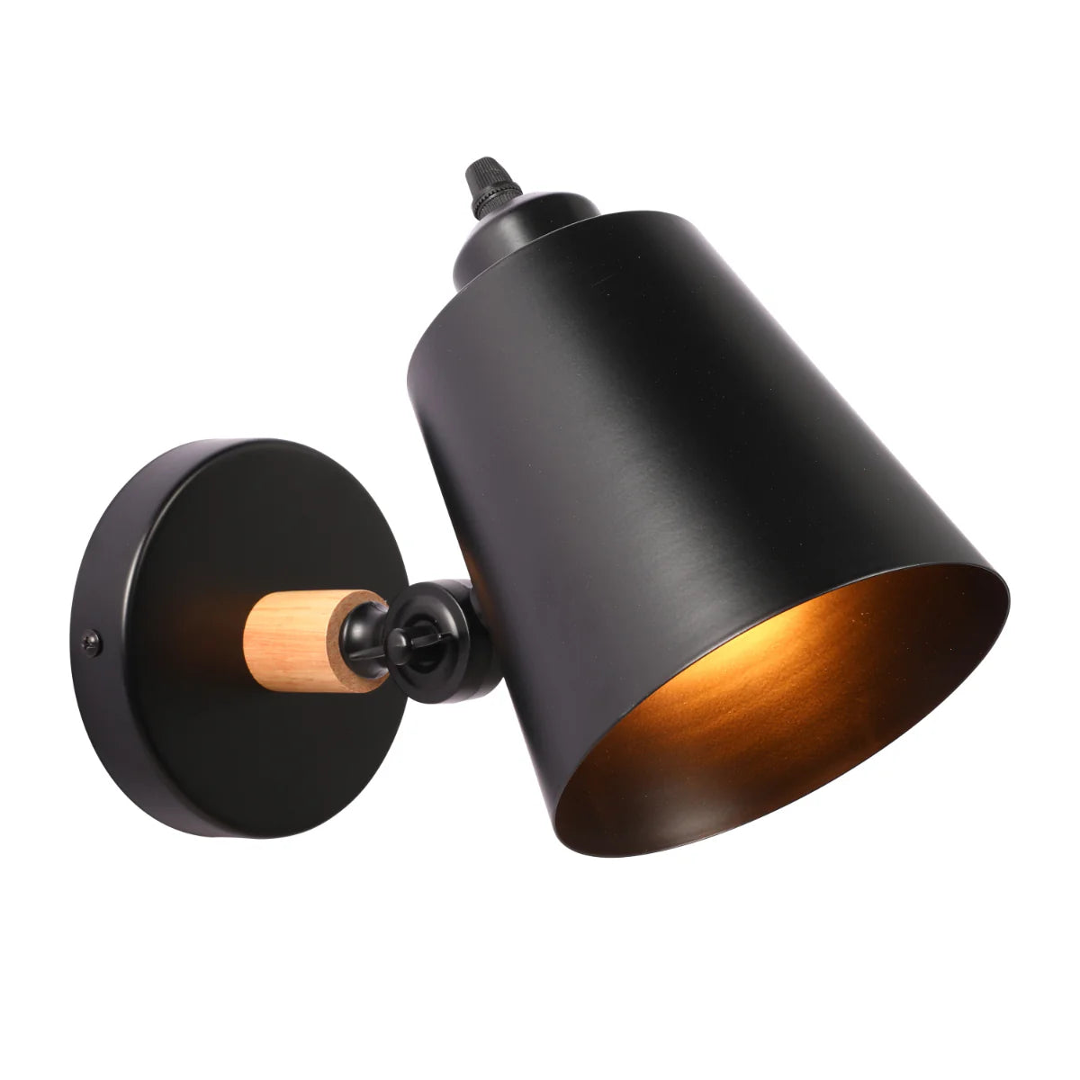 Main image of Nordic Sleek Adjustable Wall Lamp - Modern Tapered Cone Design in Black or White 151-03010