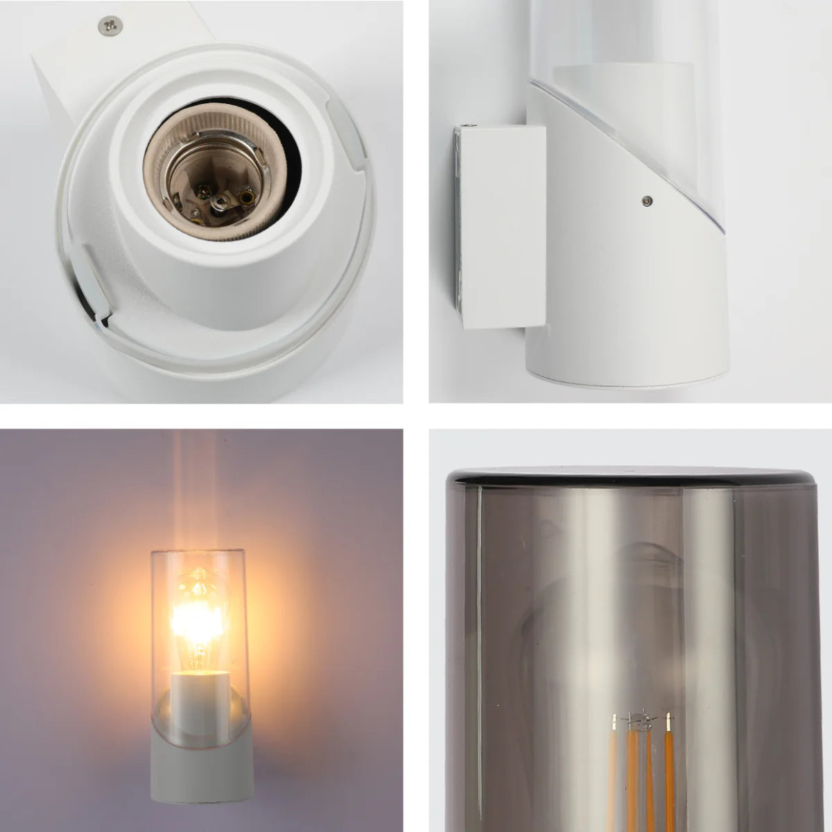 Close shots of Norman Newport Outdoor Wall Light Sconce IP54 182-03426