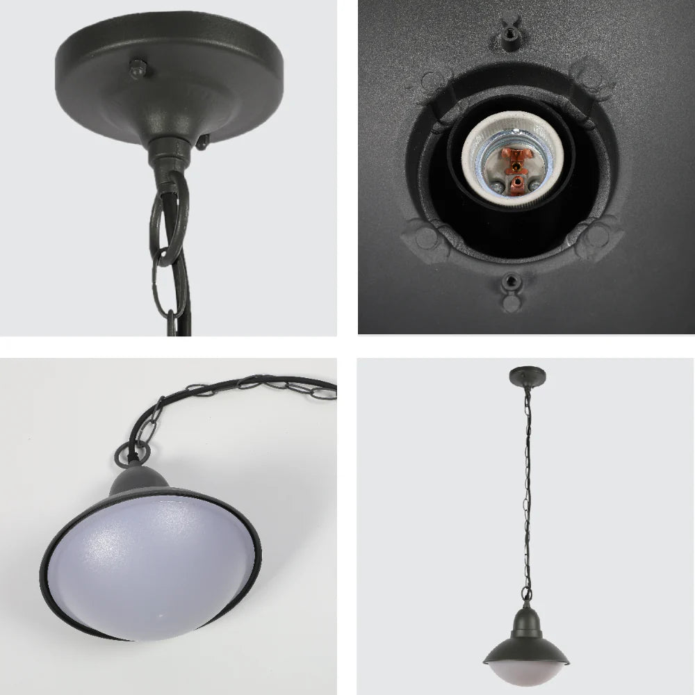 Norman Outdoor Pendant Lamp E27 Dark Grey