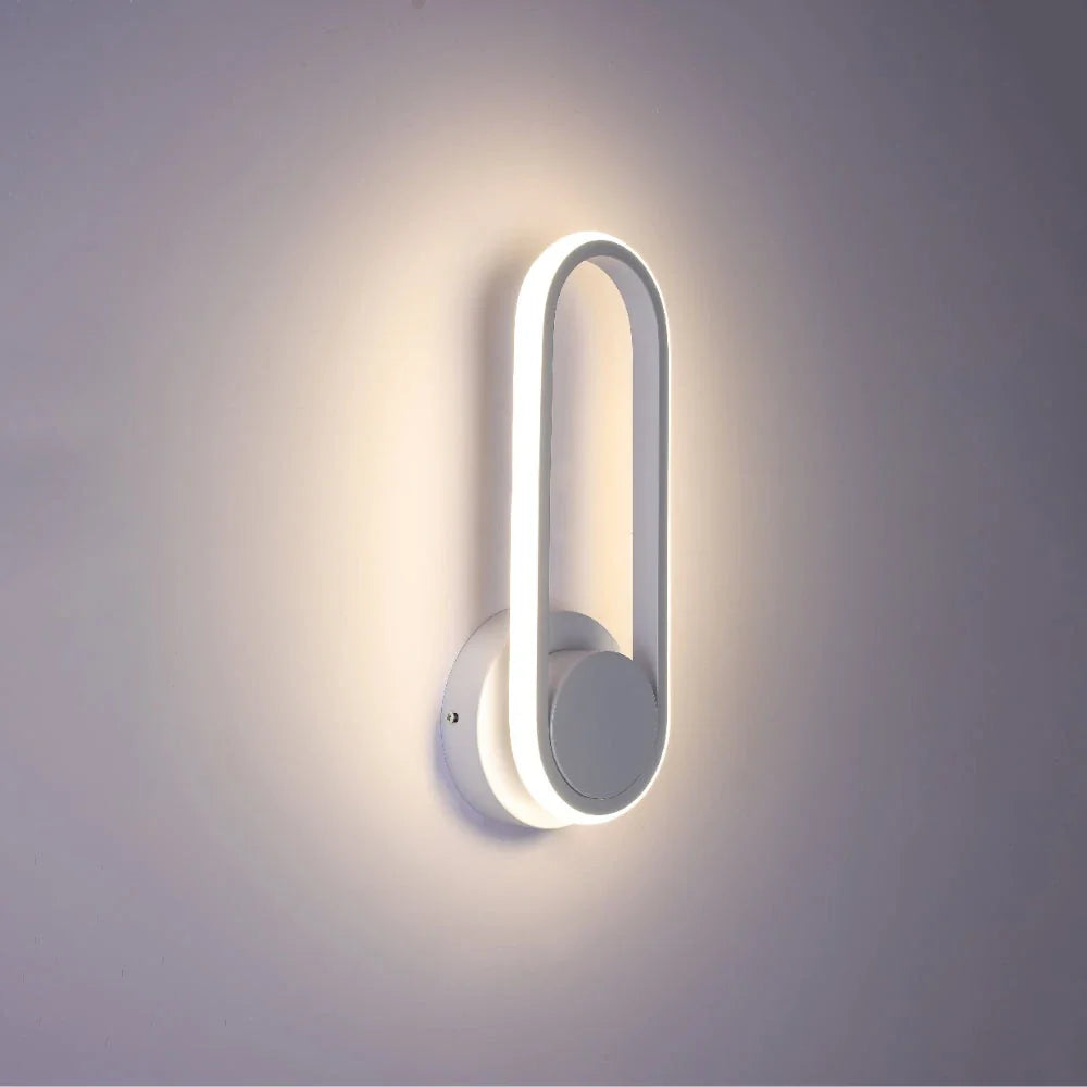 Orbit Ellipse Ambient LED Cool White Wall Sconce Black