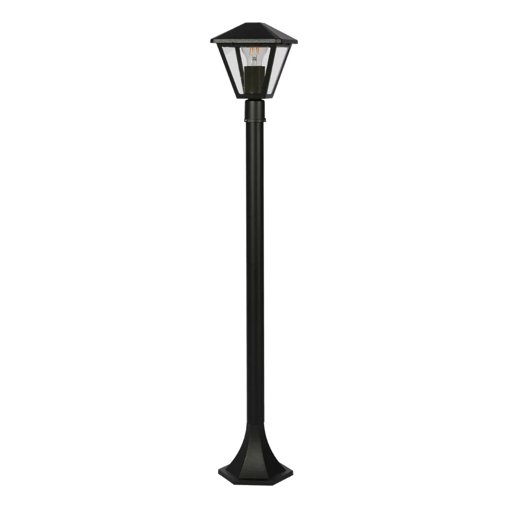 Paravento Outdoor Pathway Bollard Lawn Light E27 Black