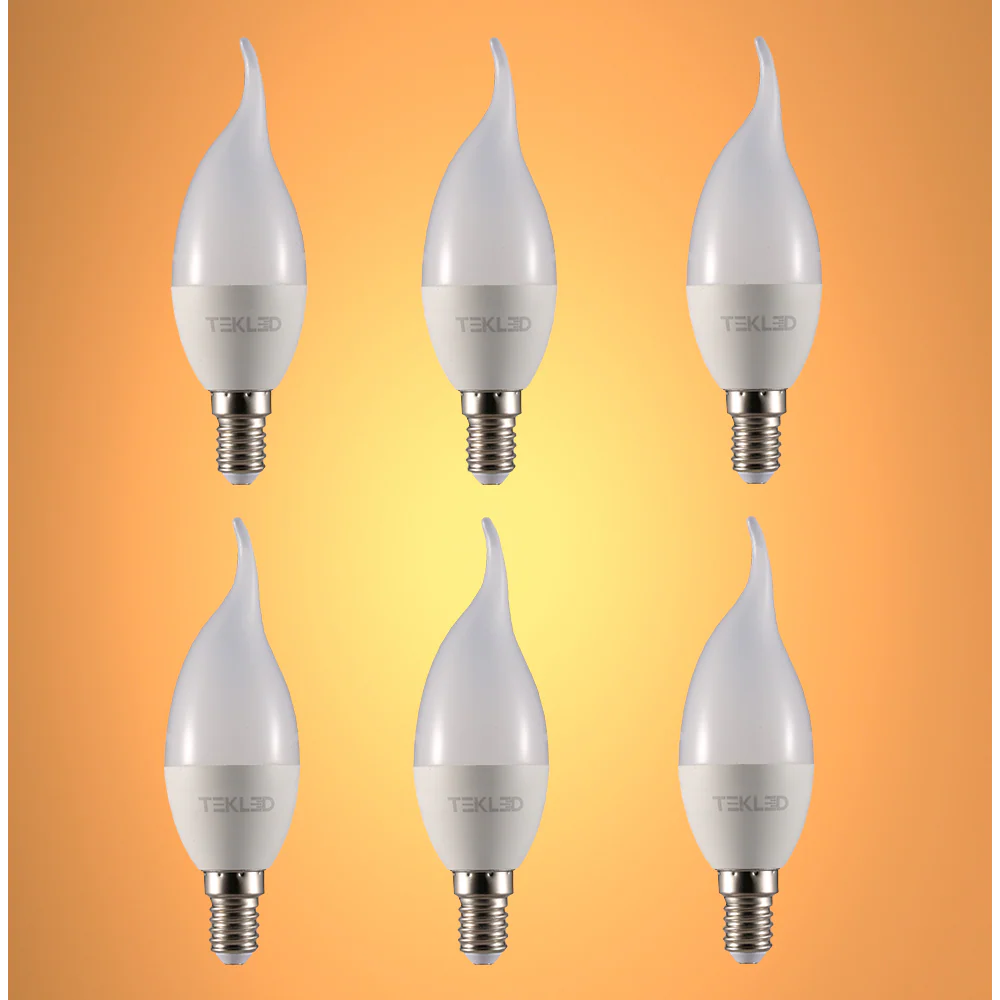 Pisces LED Candle Bulb C37 Tail E14 Small Edison Screw 6W