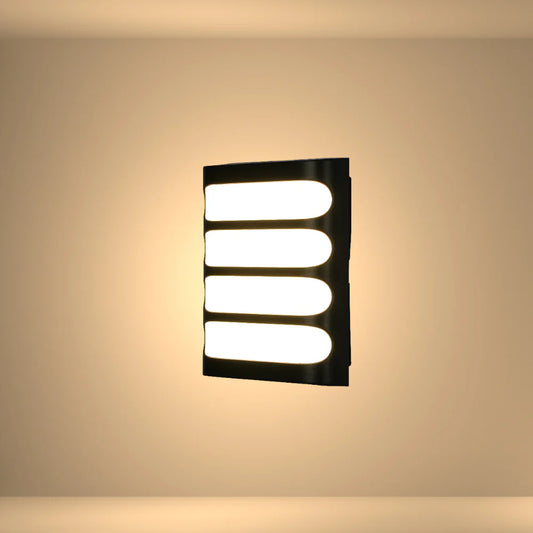 Raccoon Plastic Black LED Outdoor Wall Light 15W Cool White
