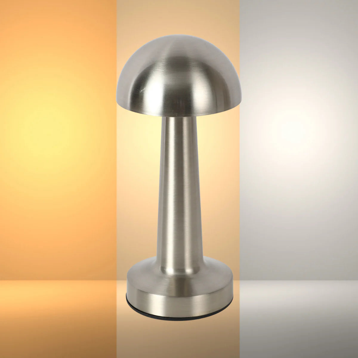 Rechargeable Steel Mushroom Table Lamp | Bedside Lamp