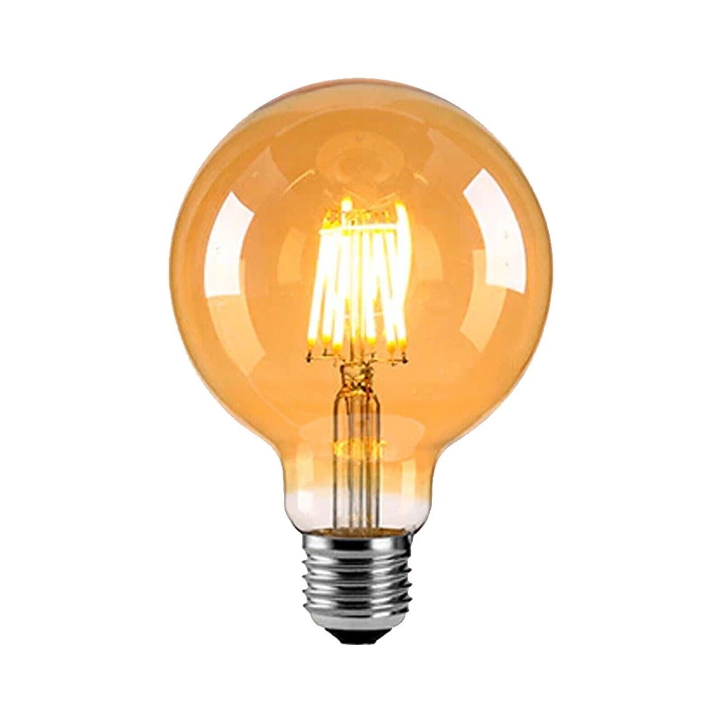 BULB LED DML G95 6W E27 2400K 680LM 220/240V AMBER(TEKLED)