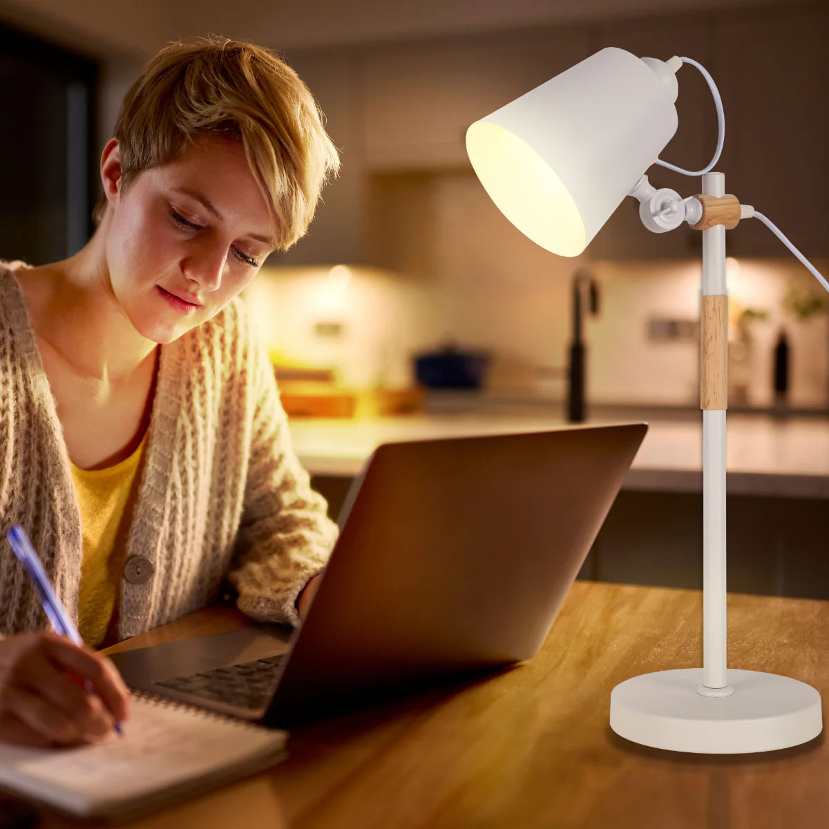 Where to use Scandi Sleek E27 Desk Lamp 130-03704