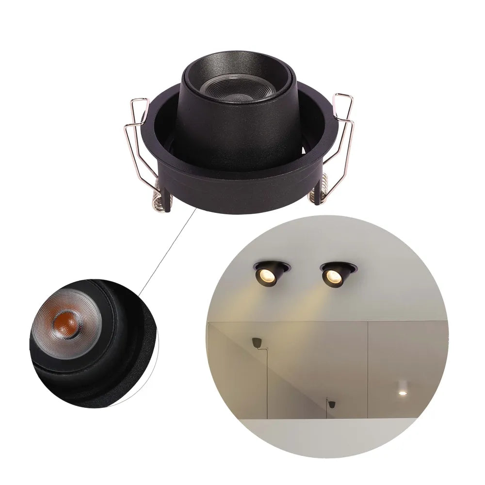 Close shot of the Sentinel Adjustable Gimbal Recessed LED Downlight-143-03408