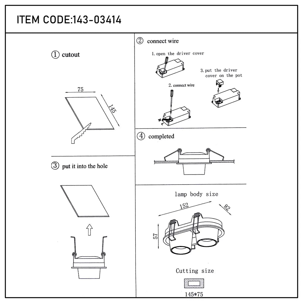 User manual for Sentinel Adjustable Gimbal Recessed LED Downlight-143-03414