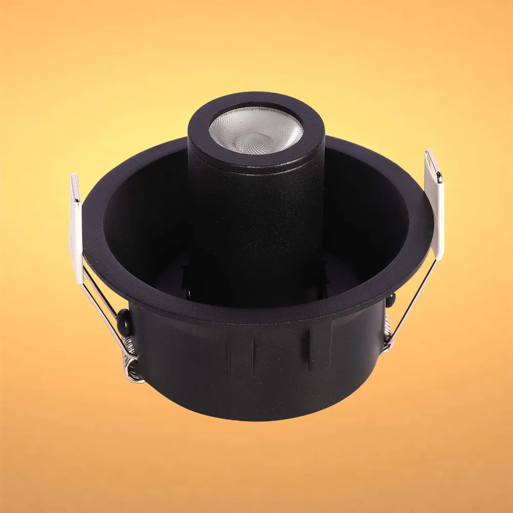 LED Downlight TEKLED Sentinel Compact Adjustable Gimbal Recessed LED Downlight-Black-143-03420