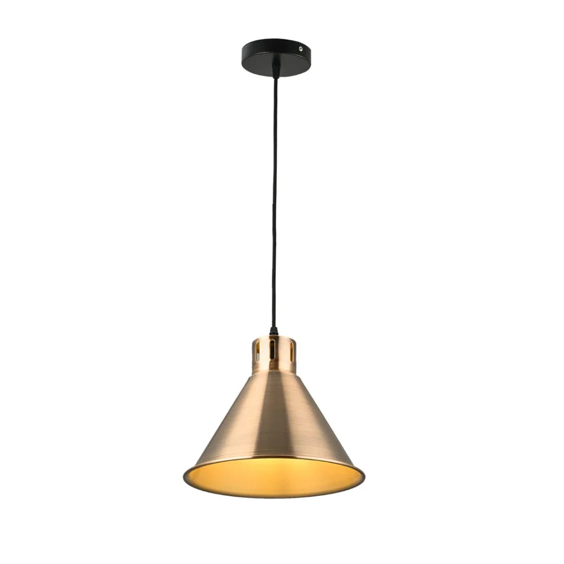 Main image of  Sleek Industrial Cone Pendant Light 150-18433