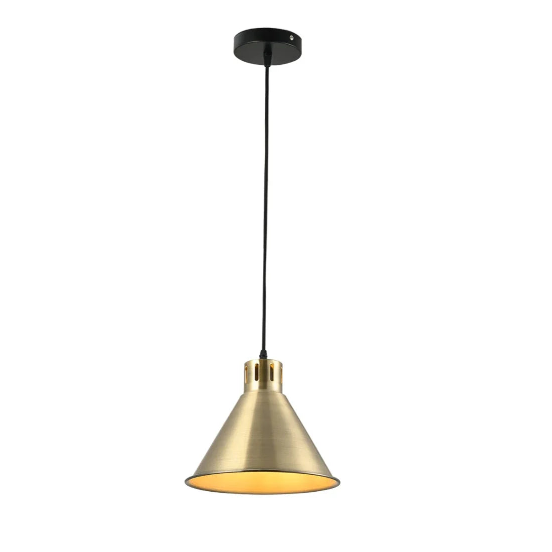 Main image of  Sleek Industrial Cone Pendant Light 150-18434