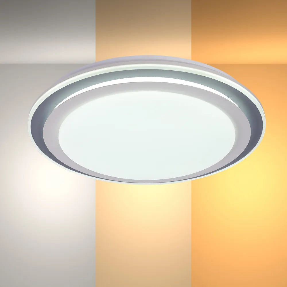 LED Flush Ceiling Light TEKLED Step LED Flush Ceiling Light Blue D500  6000K/4000K/3000K 42Wx2(TEKLED)--165-16005