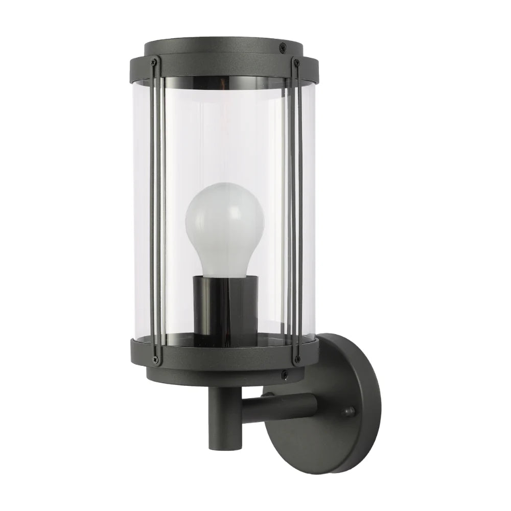 Tanaro Vintage Outdoor Wall Lantern E27 Dark Grey