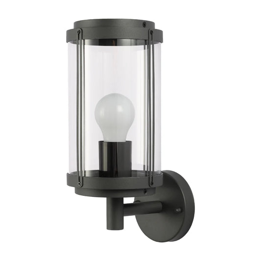 Tanaro Vintage Outdoor Wall Lantern E27 Dark Grey