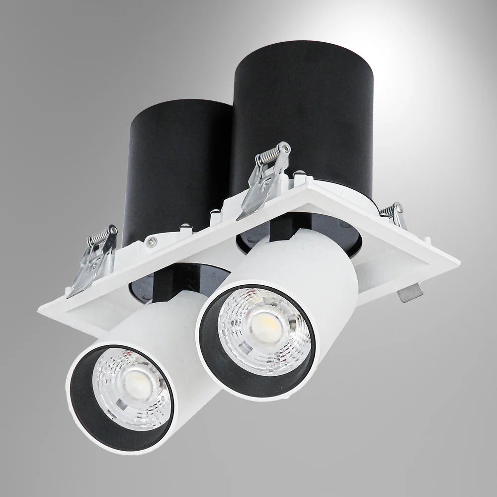 Telescopic Swivel Tilt Adjustable Retractable In-Out LED Rectangle Downlight