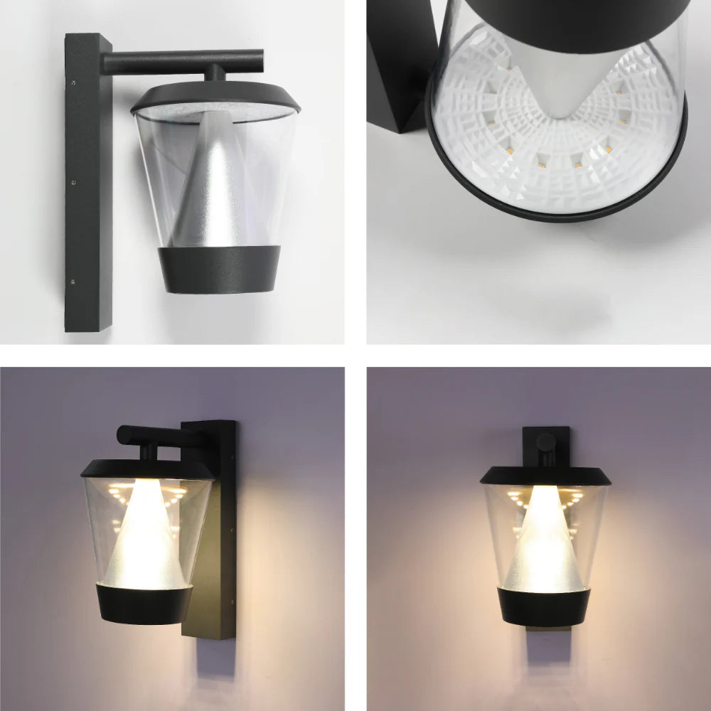 Tiany LED Outdoor Lantern Wall Light 13W 4000K