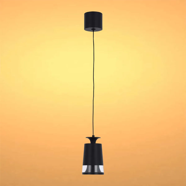 Pendant Downlight TEKLED Torchlight LED Pendant Downlight 10W Black Finish, 3000K Warm White-Black Sharp-150-19082