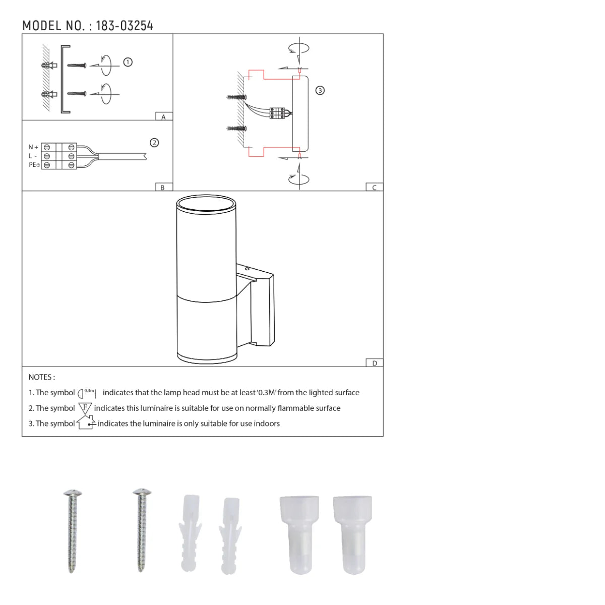 user manual Up-Down Outdoor Wall Lamp IP54 GU10 Dark Grey 1 lamp