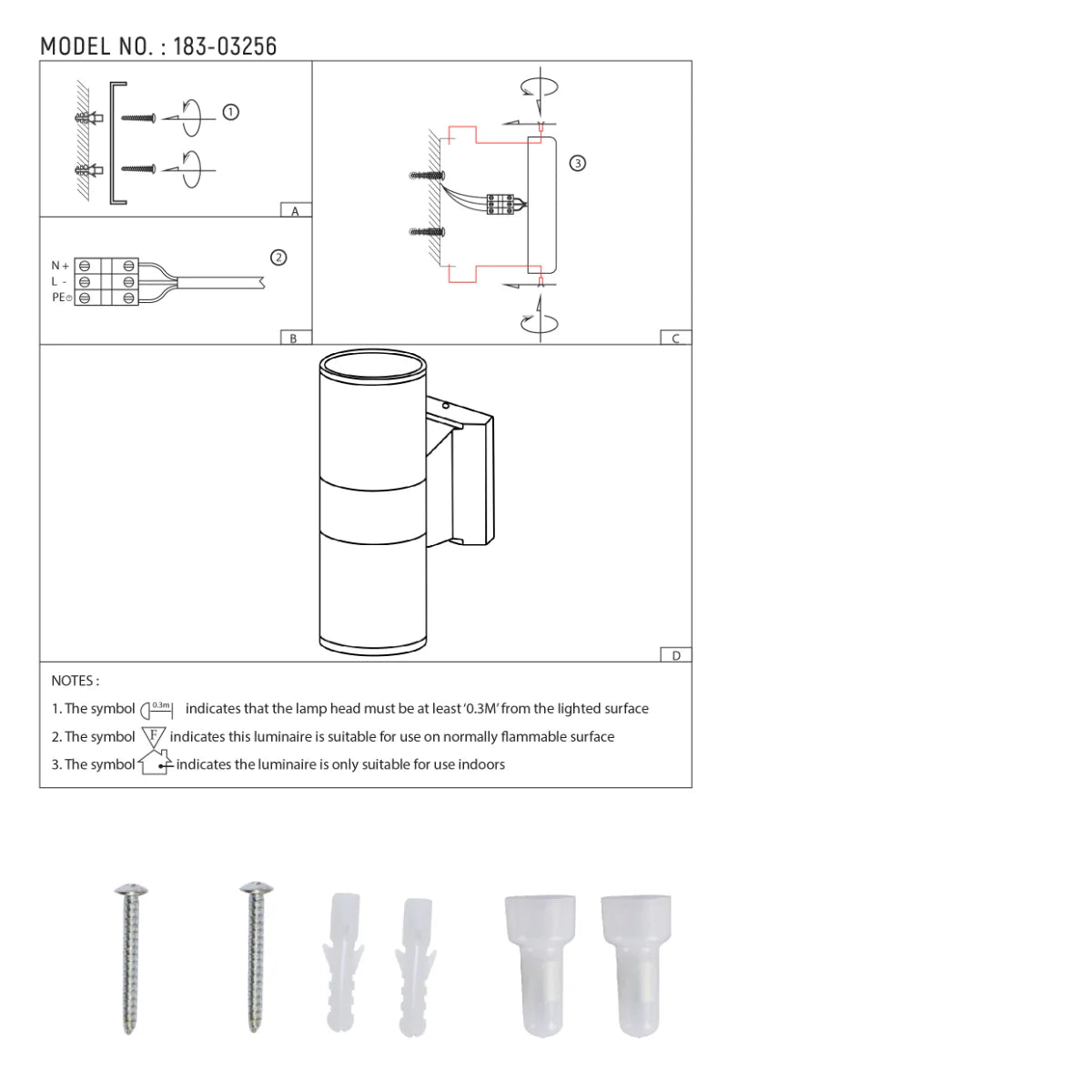 user manual Up-Down Outdoor Wall Lamp IP54 GU10 Dark Grey 2 lamp