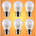 Ursa LED Golf Ball G45 B22 Bayonet Cap 5W Pack of 6