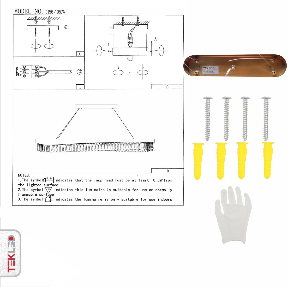 User manual for Faceted Long Pear Crystal Gold Metal Island Chandelier L1100 with 12xG9 Fitting | TEKLED 156-19574