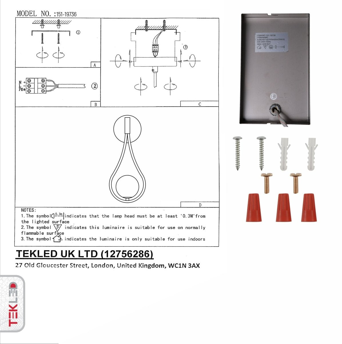 User manual for Opal Glass Gold Metal Globe Wall Light with G9 Fitting | TEKLED 151-19740