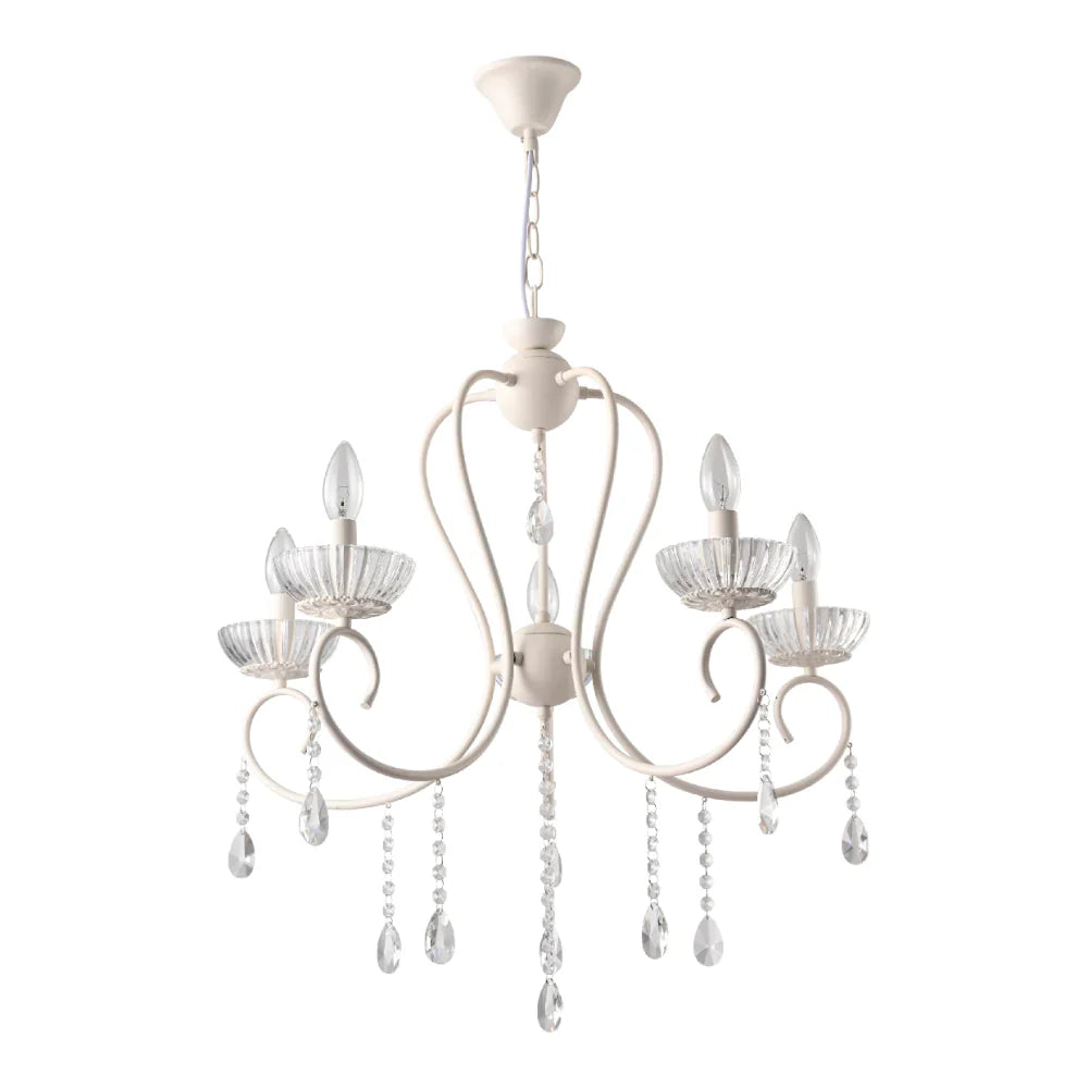 Versailles Elegance Crystal Swan Chandelier Ceiling Light